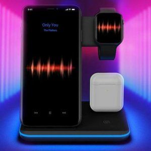 3 IN 1 CHARGING DOCK FOR APPLE AND ANDROID